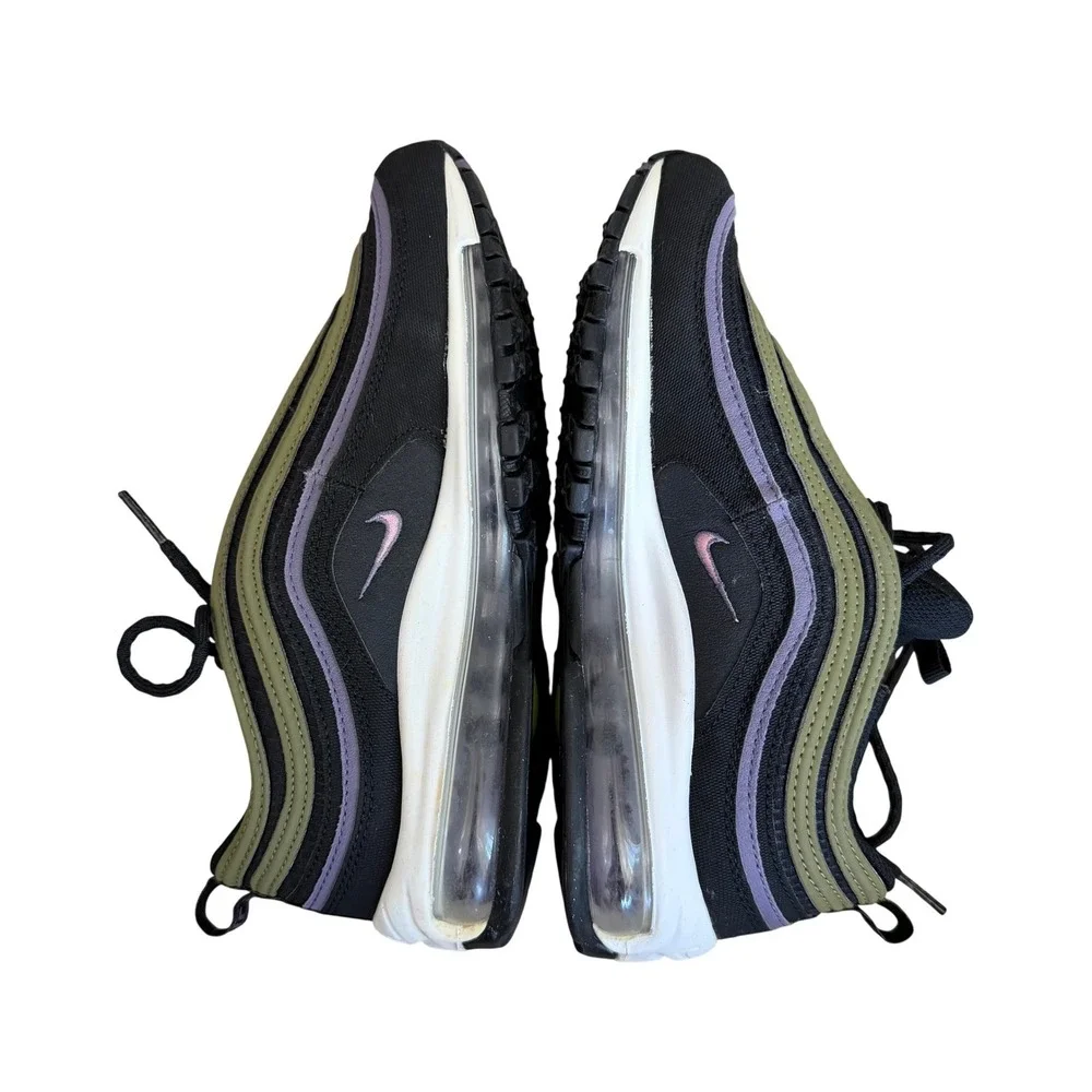Nike Air Max 97 GS Black Olive Purple DX4734-001 Sneakers Youth size 6.5Y UK6
